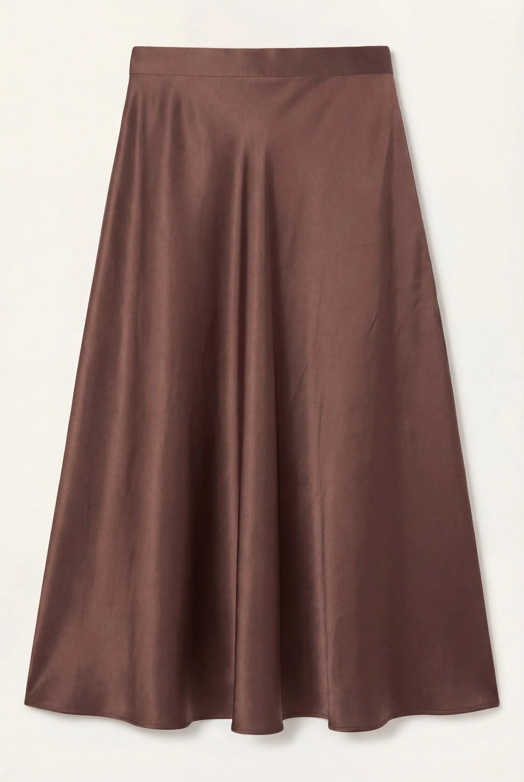 High-Waist Full Circle Skirt In Rayon And Viscose Blend - Image 3