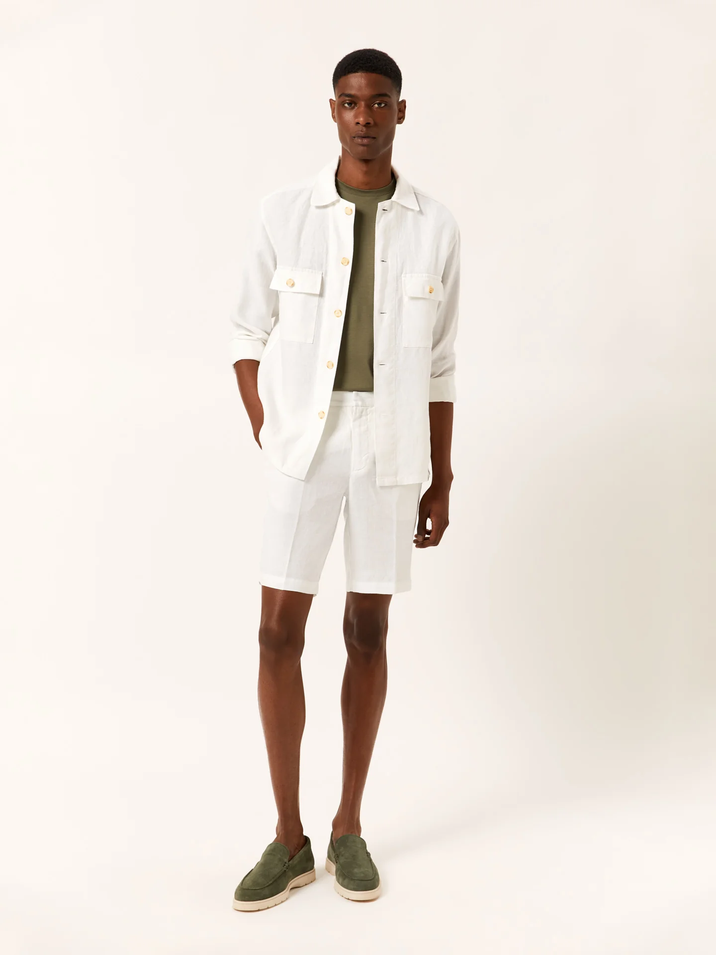 Relaxed Fit Pure Linen Overshirt - Image 6